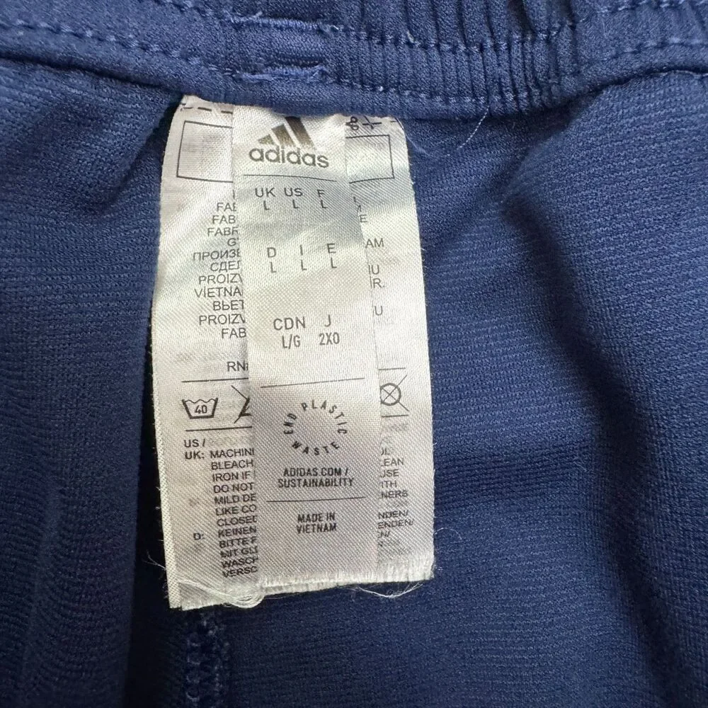Adidas Tiro 23 League Track Joggers Pants Large Mens Blue White 3-Striped Soccer